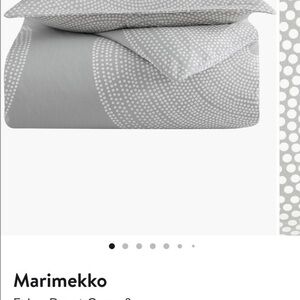 Marimekko Light Gray Dotted Duvet Cover